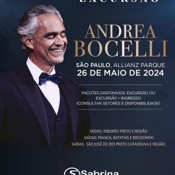 EXCURSÃO Andrea Bocelli – RIBEIRAO PRETO E REGIAO