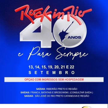 Excursão ROCK IN RIO – SP – 2024 – RIBEIRAO PRETO E REGIAO
