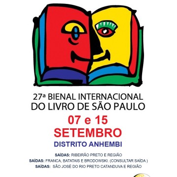 EXCURSÃO Bienal Internacional do Livro de São Paulo – RIBEIRÃO PRETO E REGIÃO