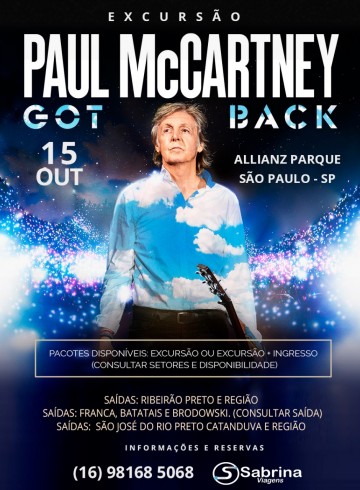 EXCURSÃO Paul McCartney