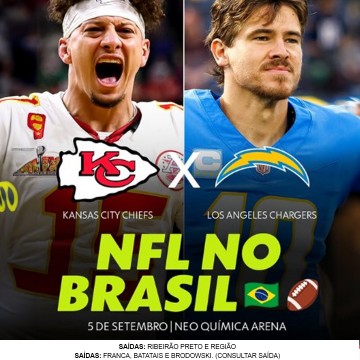 Excursão NFL BRASIL 2025 – RIBEIRÃO PRETO E REGIÃO